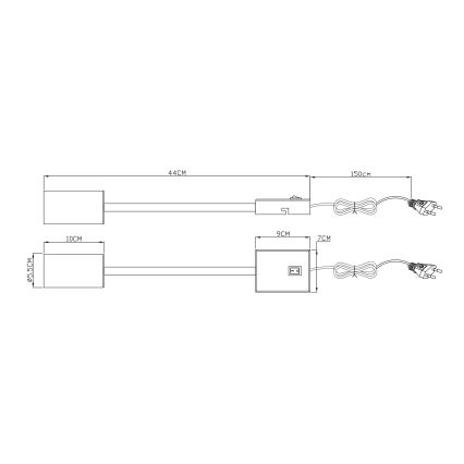 Globo - Flexibilní nástěnná lampa 1xGU10/25W/230V bílá