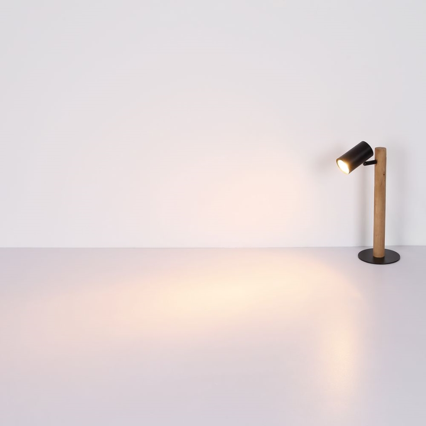 Globo - Stolní lampa 1xGU10/5W/230V dřevo/kov