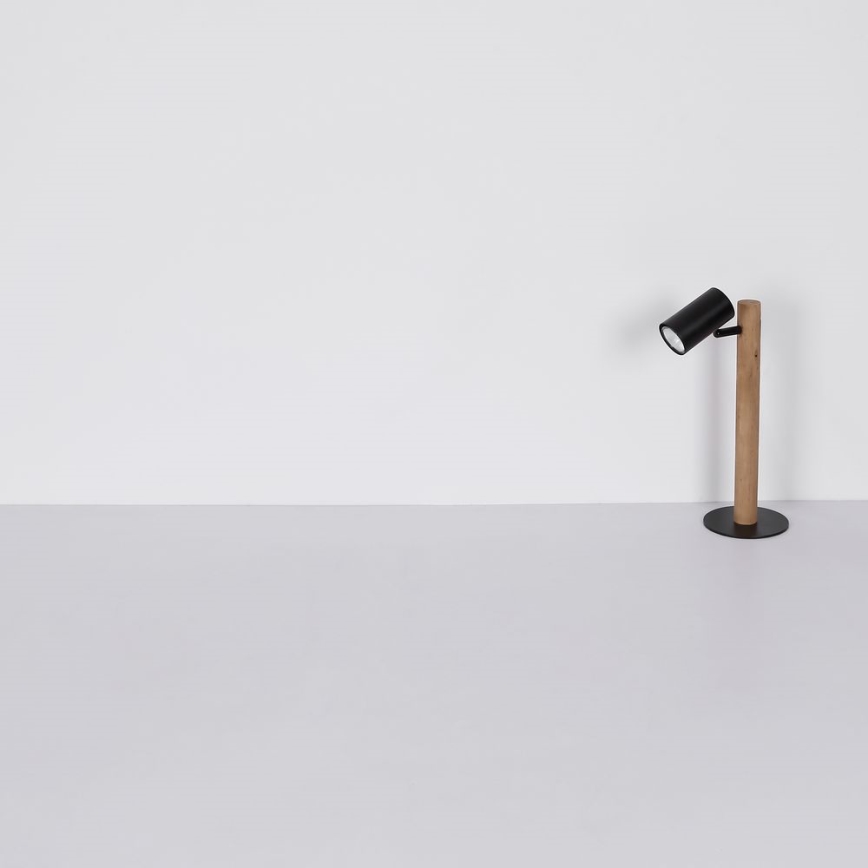 Globo - Stolní lampa 1xGU10/5W/230V dřevo/kov