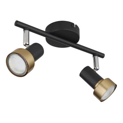 Globo - Bodové svítidlo  2xGU10/25W/230V černá/zlatá