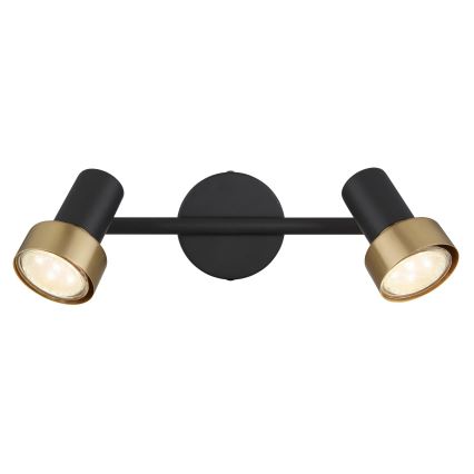 Globo - Bodové svítidlo  2xGU10/25W/230V černá/zlatá