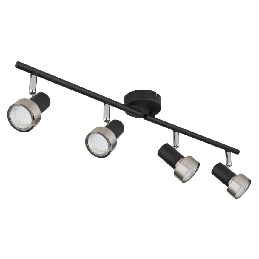 Globo - Bodové svítidlo  4xGU10/25W/230V černá/stříbrná