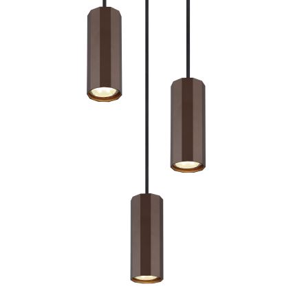 Globo - Lustr na lanku 3xGU10/25W/230V hnědá