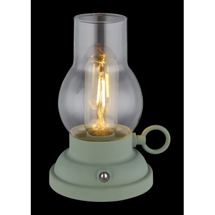 Globo - LED Stmívatelná nabíjecí dotyková stolní lampa LED/1W/3,7V 1200 mAh zelená