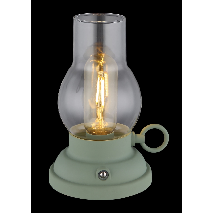 Globo - LED Stmívatelná nabíjecí dotyková stolní lampa LED/1W/3,7V 1200 mAh zelená