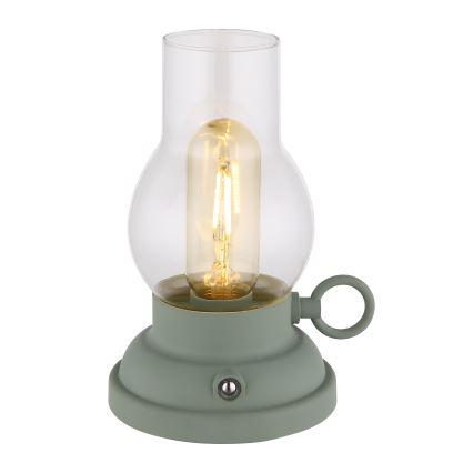 Globo - LED Stmívatelná nabíjecí dotyková stolní lampa LED/1W/3,7V 1200 mAh zelená