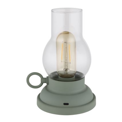 Globo - LED Stmívatelná nabíjecí dotyková stolní lampa LED/1W/3,7V 1200 mAh zelená
