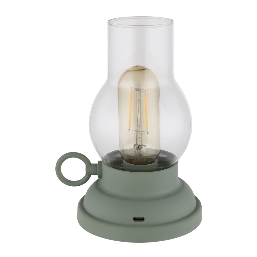Globo - LED Stmívatelná nabíjecí dotyková stolní lampa LED/1W/3,7V 1200 mAh zelená