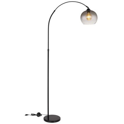 Globo - Stojací lampa 1xE27/60W/230V černá