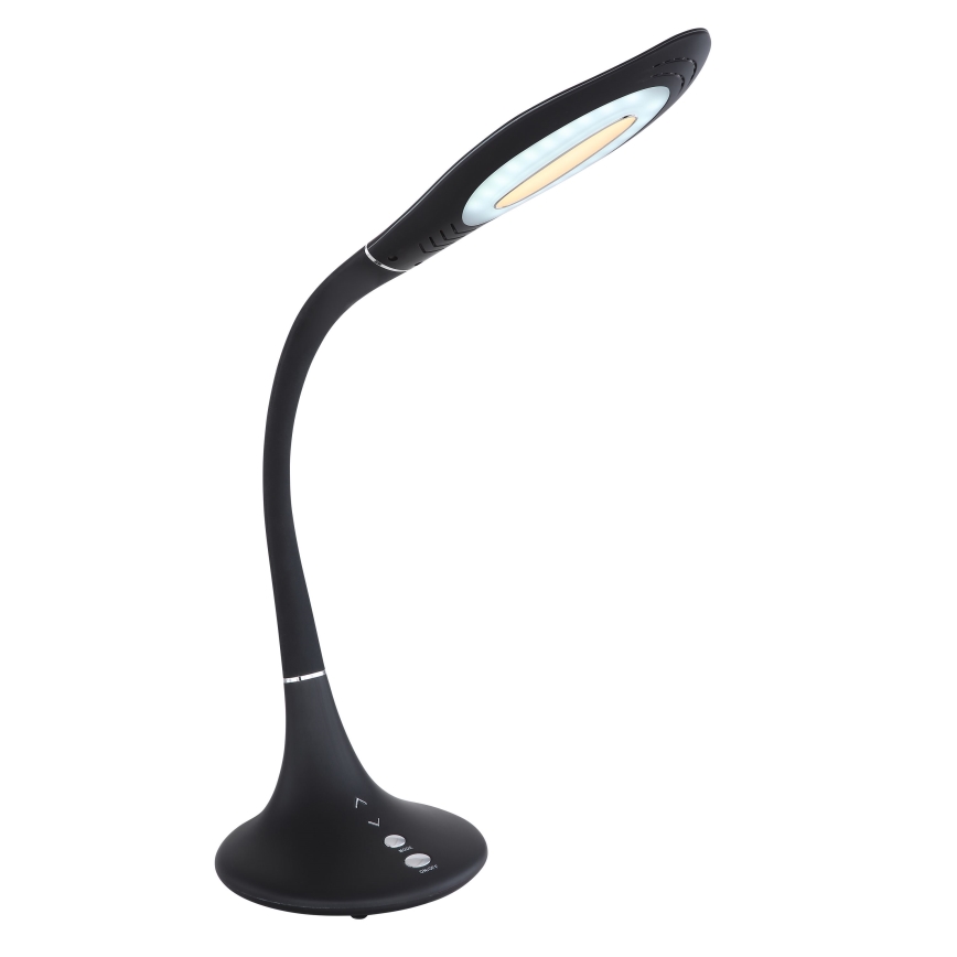 Globo - LED Stmívatelná dotyková flexibilní stolní lampa LED/9W/230V 3000/4500/6500K černá