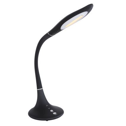 Globo - LED Stmívatelná dotyková flexibilní stolní lampa LED/9W/230V 3000/4500/6500K černá