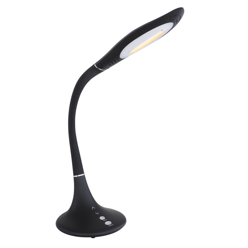 Globo - LED Stmívatelná dotyková flexibilní stolní lampa LED/9W/230V 3000/4500/6500K černá