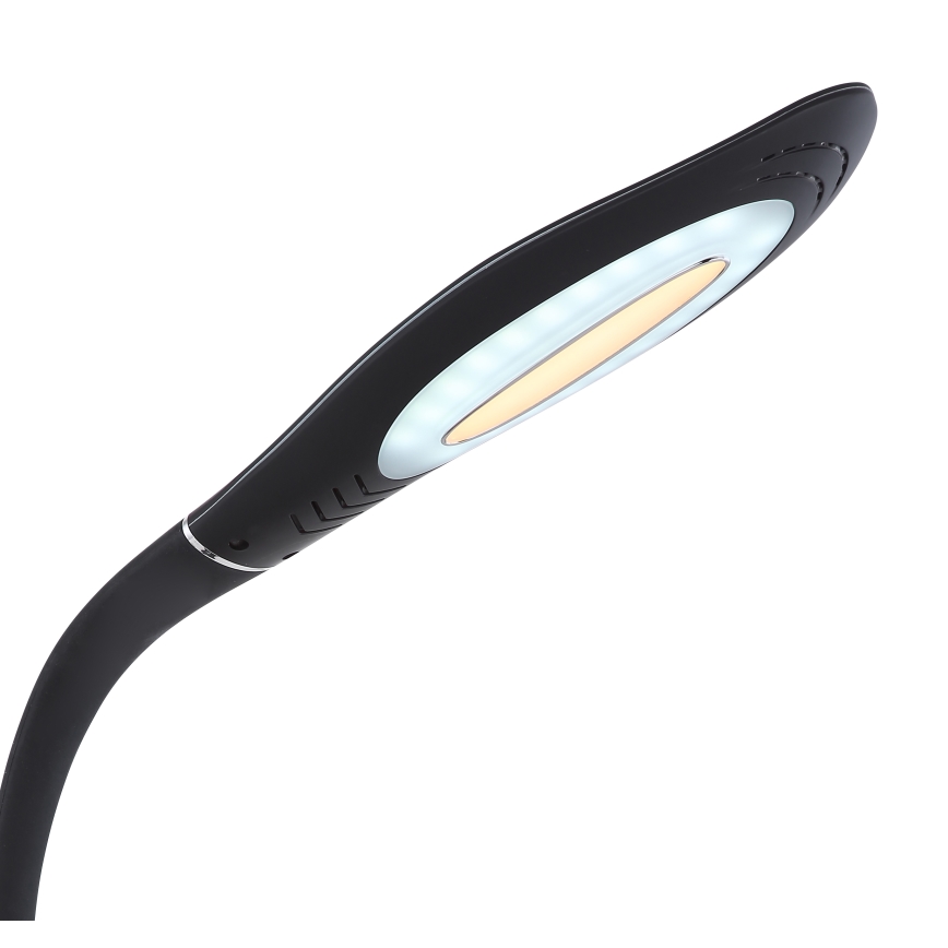 Globo - LED Stmívatelná dotyková flexibilní stolní lampa LED/9W/230V 3000/4500/6500K černá