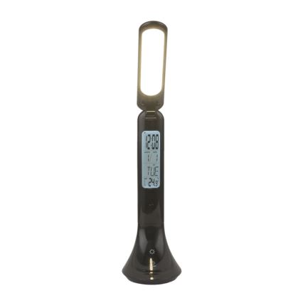 Globo - LED Stmívatelná nabíjecí stolní lampa s displejem LED/4W/230V 2200 mAh černá
