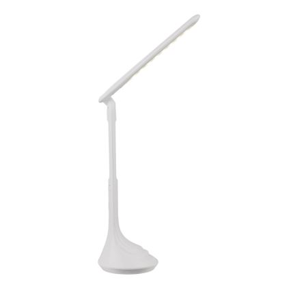 Globo - LED Stmívatelná nabíjecí stolní lampa s displejem LED/4W/230V 2200 mAh bílá