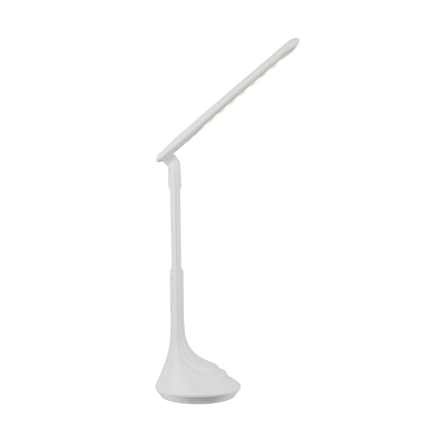 Globo - LED Stmívatelná nabíjecí stolní lampa s displejem LED/4W/230V 2200 mAh bílá