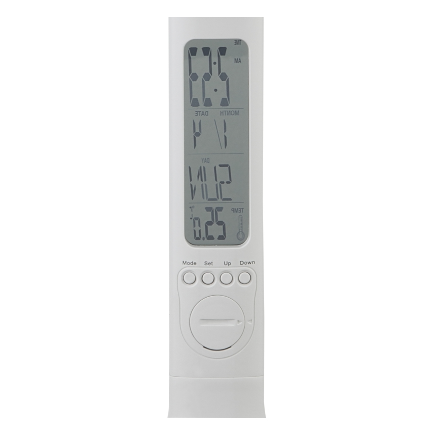 Globo - LED Stmívatelná nabíjecí stolní lampa s displejem LED/4W/230V 2200 mAh bílá
