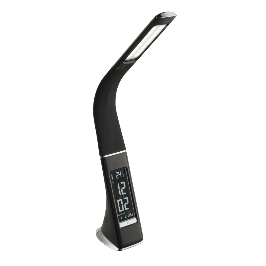 Globo - LED Stmívatelná dotyková stolní lampa s displejem LED/6,5W/230V 3000/4500/5800K černá