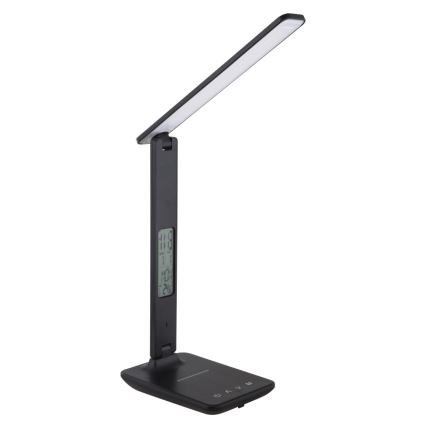 Globo - LED Stmívatelná dotyková stolní lampa s displejem LED/5W/230V 3000/4500/6000K černá