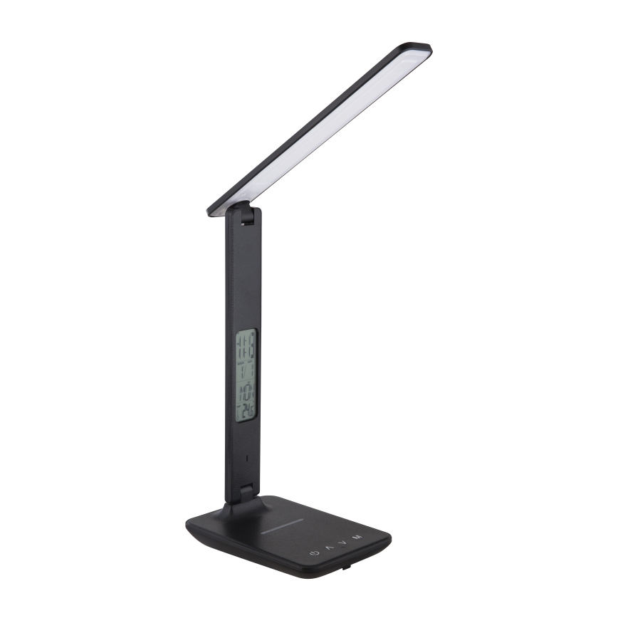 Globo - LED Stmívatelná dotyková stolní lampa s displejem LED/5W/230V 3000/4500/6000K černá