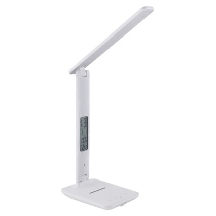 Globo - LED Stmívatelná dotyková stolní lampa s displejem LED/5W/230V 3000/4500/6000K bílá