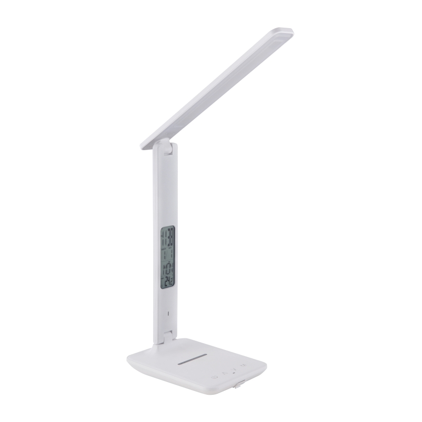 Globo - LED Stmívatelná dotyková stolní lampa s displejem LED/5W/230V 3000/4500/6000K bílá