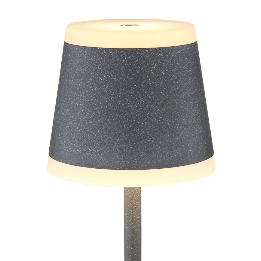 Globo - LED Stmívatelná nabíjecí dotyková stolní lampa LED/4,6W/3,7V 3000K 1800mAh šedá IP54
