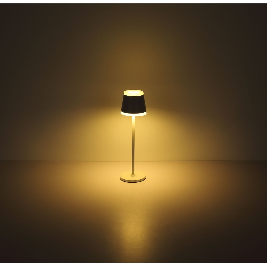 Globo - LED Stmívatelná nabíjecí dotyková stolní lampa LED/4,6W/230V 1800 mAh USB IP54 bílá