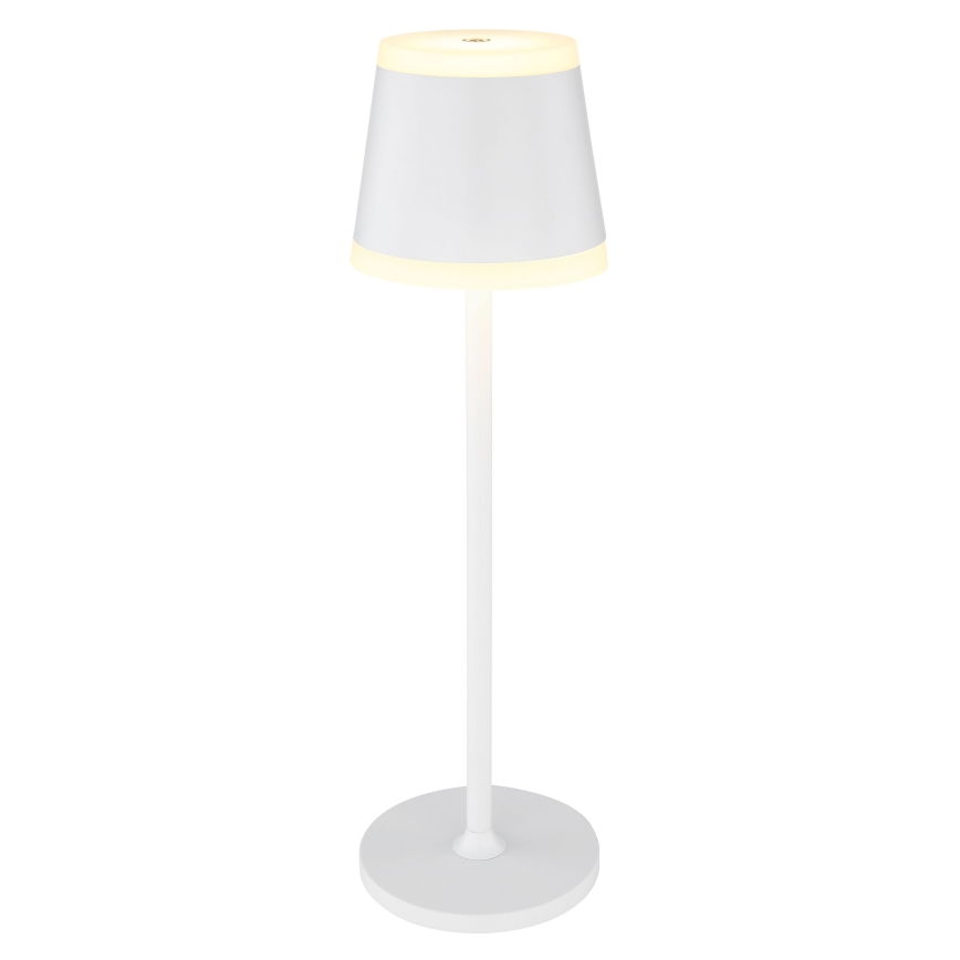 Globo - LED Stmívatelná nabíjecí dotyková stolní lampa LED/4,6W/230V 1800 mAh USB IP54 bílá