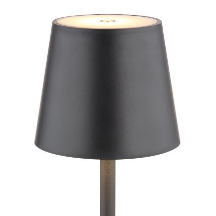 Globo - LED Stmívatelná dotyková venkovní lampa LED/3W/3,7V IP44 1800 mAh USB černá