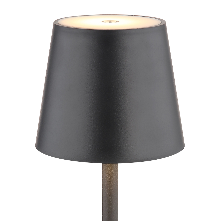 Globo - LED Stmívatelná dotyková venkovní lampa LED/3W/3,7V IP44 1800 mAh USB černá