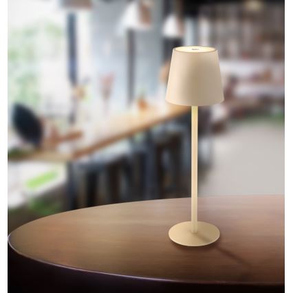 Globo - LED Stmívatelná dotyková venkovní lampa LED/3W/3,7V IP44 1800 mAh USB béžová