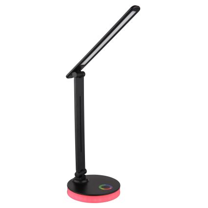 Globo - LED RGBW Stmívatelná dotyková stolní lampa LED/5W/230V + LED/2W 2700K/4000K/6500K černá