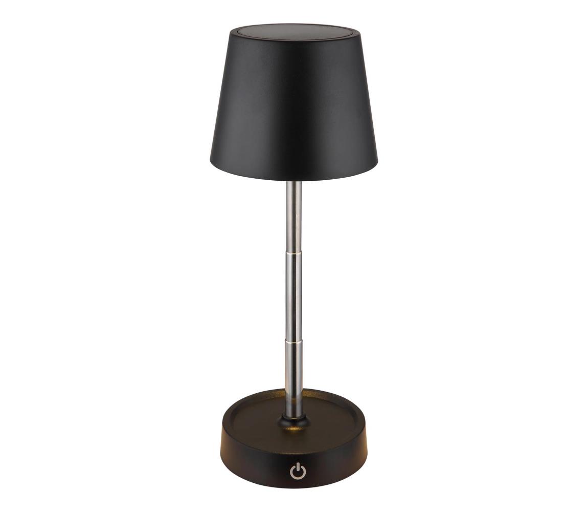 Globo 58446B - LED Stm dot nabíjecí stolní lampa CARLOS 1,2W/5V 1200 mAh 58446B Černá