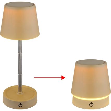 Globo - LED Stmívatelná dotyková nabíjecí stolní lampa LED/1,2W/3V 1200 mAh