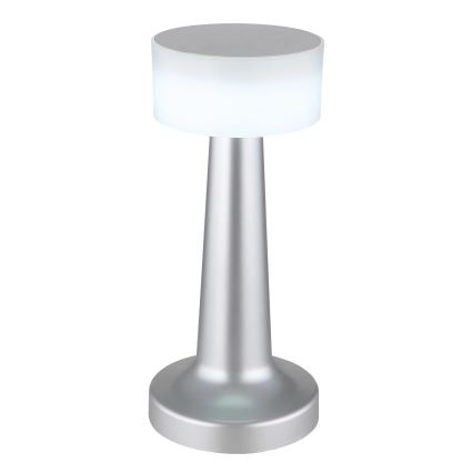 Globo - LED Stmívatelná dotyková stolní lampa LED/1W/3,7V 2700K/4000K/6500K 800 mAh USB matný chrom