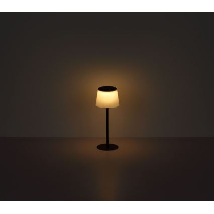 Globo - LED Stmívatelná dotyková venkovní stolní lampa LED/1,8W/5V IP44 1800 mAh černá/bílá