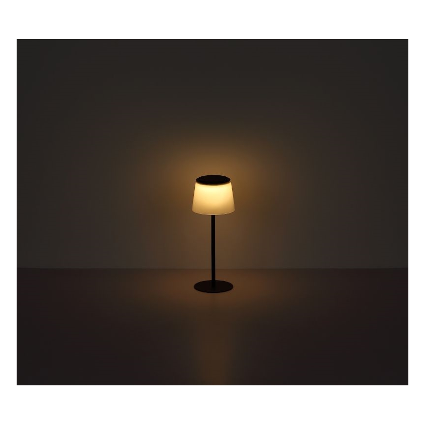 Globo - LED Stmívatelná dotyková venkovní stolní lampa LED/1,8W/5V IP44 1800 mAh černá/bílá