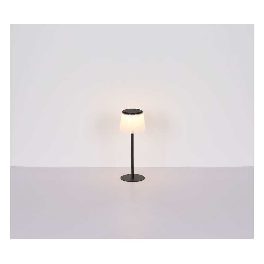 Globo - LED Stmívatelná dotyková venkovní stolní lampa LED/1,8W/5V IP44 1800 mAh černá/bílá