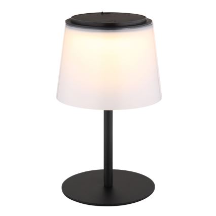 Globo - LED Stmívatelná dotyková venkovní stolní lampa LED/1,8W/5V IP44 1800 mAh černá/bílá