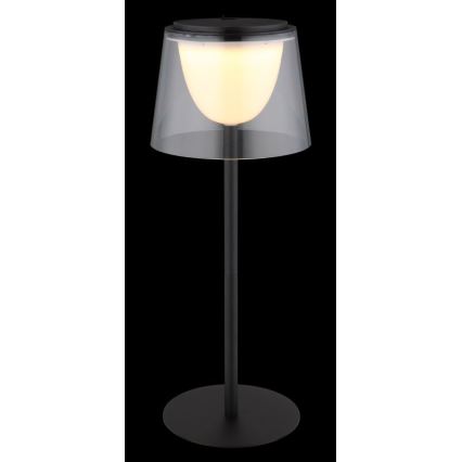 Globo - LED Stmívatelná dotyková venkovní stolní lampa LED/1,8W/5V IP44 1800 mAh černá/čirá