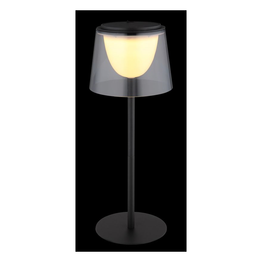 Globo - LED Stmívatelná dotyková venkovní stolní lampa LED/1,8W/5V IP44 1800 mAh černá/kouřová