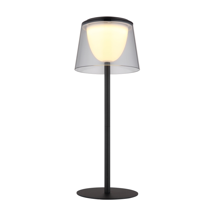 Globo - LED Stmívatelná dotyková venkovní stolní lampa LED/1,8W/5V IP44 1800 mAh černá/kouřová