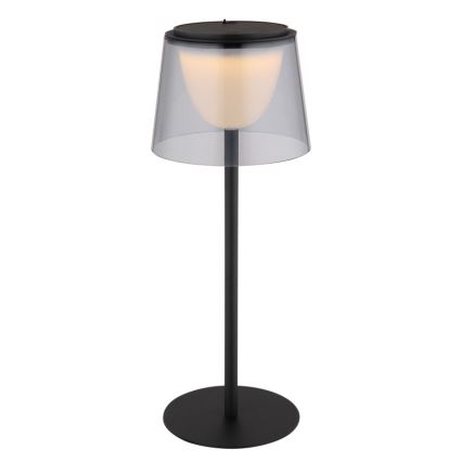 Globo - LED Stmívatelná dotyková venkovní stolní lampa LED/1,8W/5V IP44 1800 mAh černá/kouřová