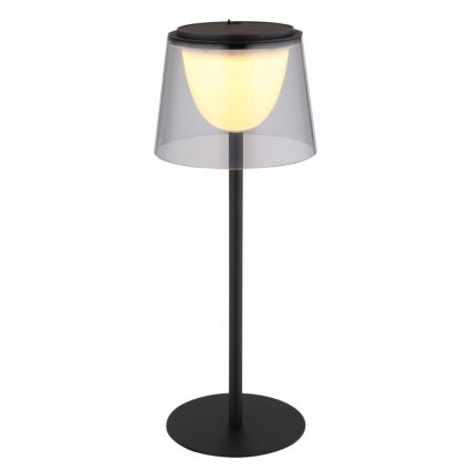 Globo - LED Stmívatelná dotyková venkovní stolní lampa LED/1,8W/5V IP44 1800 mAh černá/kouřová