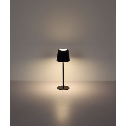 Globo - LED Stmívatelná venkovní dotyková stolní lampa LED/2W/5V 3000/4000/6000K 2200 mAh IP44 černá