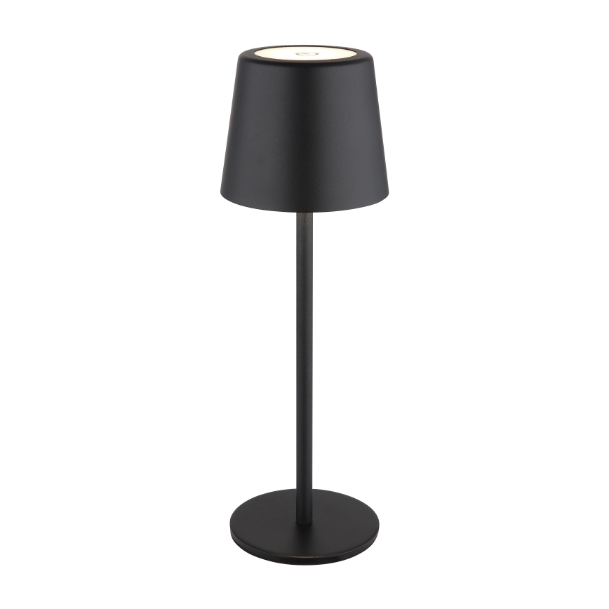 Globo - LED Stmívatelná venkovní dotyková stolní lampa LED/2W/5V 3000/4000/6000K 2200 mAh IP44 černá