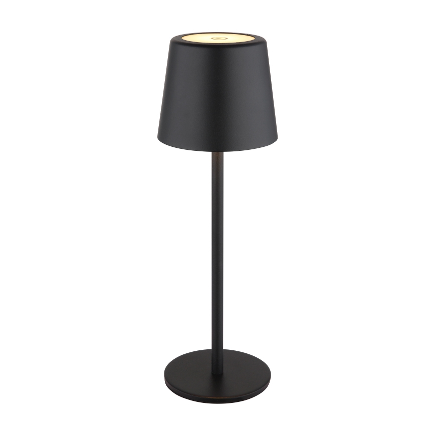 Globo - LED Stmívatelná venkovní dotyková stolní lampa LED/2W/5V 3000/4000/6000K 2200 mAh IP44 černá