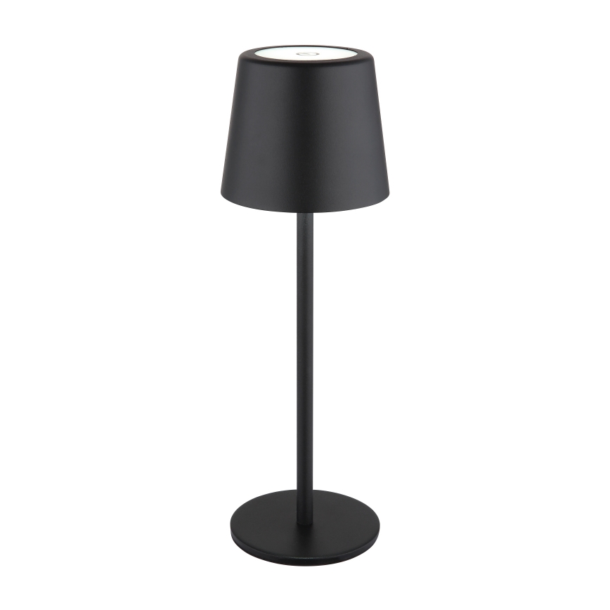 Globo - LED Stmívatelná venkovní dotyková stolní lampa LED/2W/5V 3000/4000/6000K 2200 mAh IP44 černá