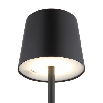 Globo - LED Stmívatelná venkovní dotyková stolní lampa LED/2W/5V 3000/4000/6000K 2200 mAh IP44 černá